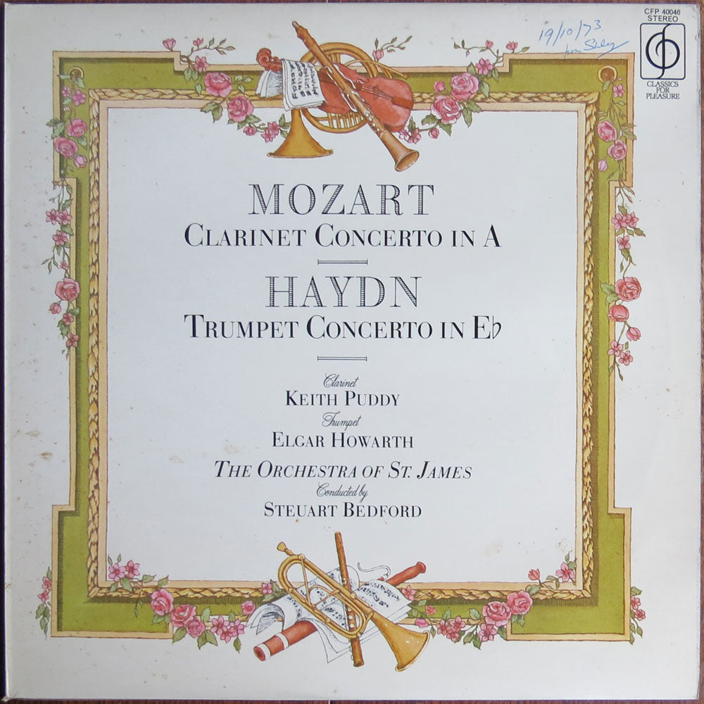 Mozart, Haydn - Mozart clarinet concerto and Haydn trumpet concerto - LP