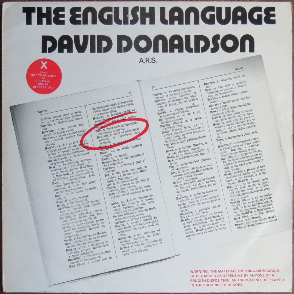 David Donaldson - The English language - LP