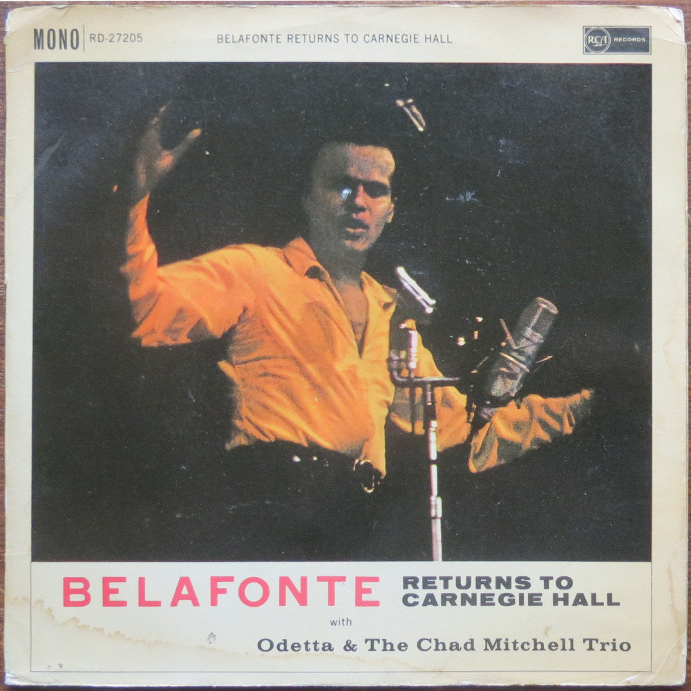 Belafonte with Odetta & The Chad Mitchell Trio - Belafonte returns to Carnegie hall - LP