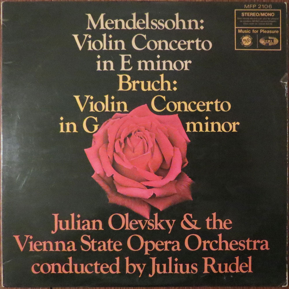 Mendelssohn/Bruck - Violin concerto in E minor/Violin concerto in G minor - LP