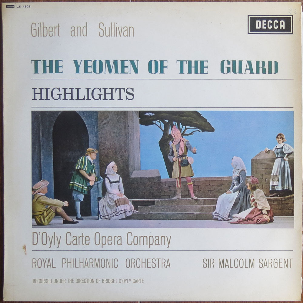 D'oyly carte opera company - The yeomen of the guard - LP